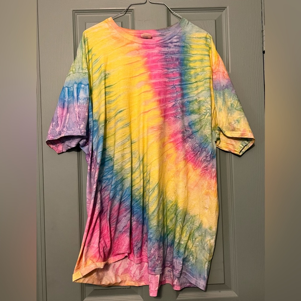 Hand dyed tie dye tshirt